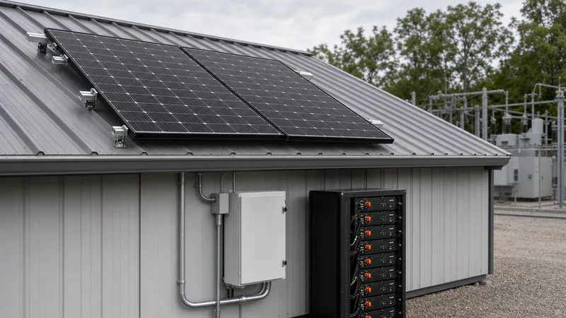 1kw solar power system installation with monocrystalline panels and balance of system components