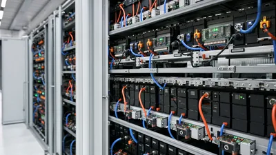 Industrial high-voltage bms battery control cabinet with module management units and DC contactors