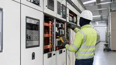 Electrical engineer calculating conversion ampere kva for low voltage switchgear busbars in a substation