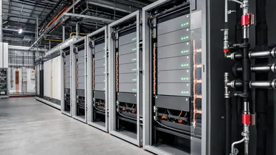 Industrial lithium batteries in a commercial energy storage installation