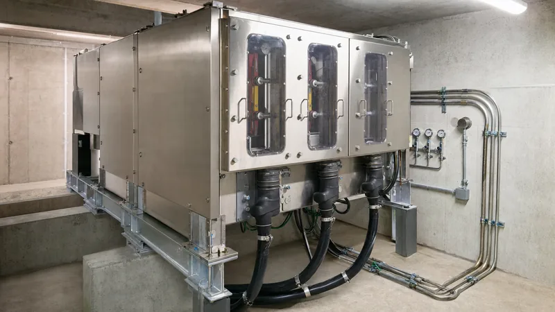 Medium voltage vista switchgear installed in a utility vault with deadfront elbow cable terminations