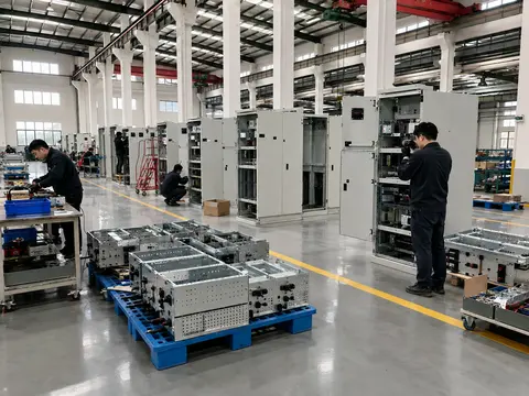 Cast-resin transformer coils curing after vacuum casting in the MARS winding shop