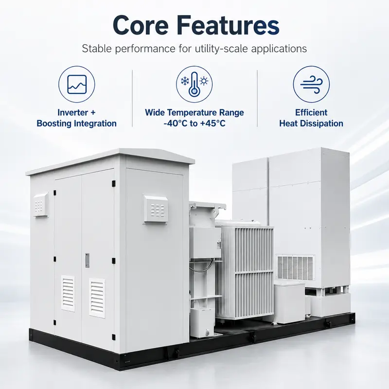 10/0.4 kV PV Inverter Boosting Box Substation (America Type) — safety and protection features