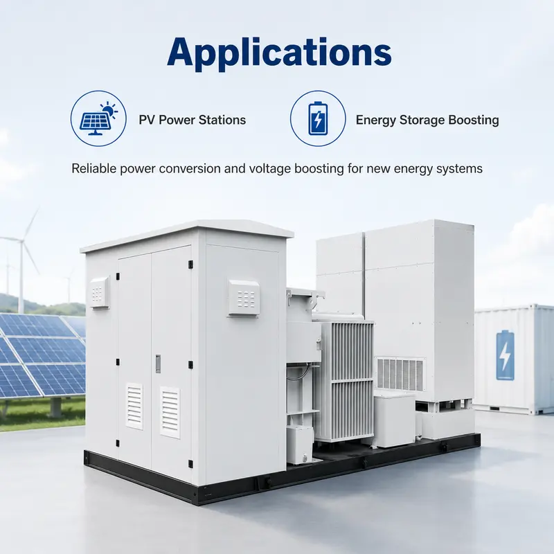 10/0.4 kV PV Inverter Boosting Box Substation (America Type) — typical application