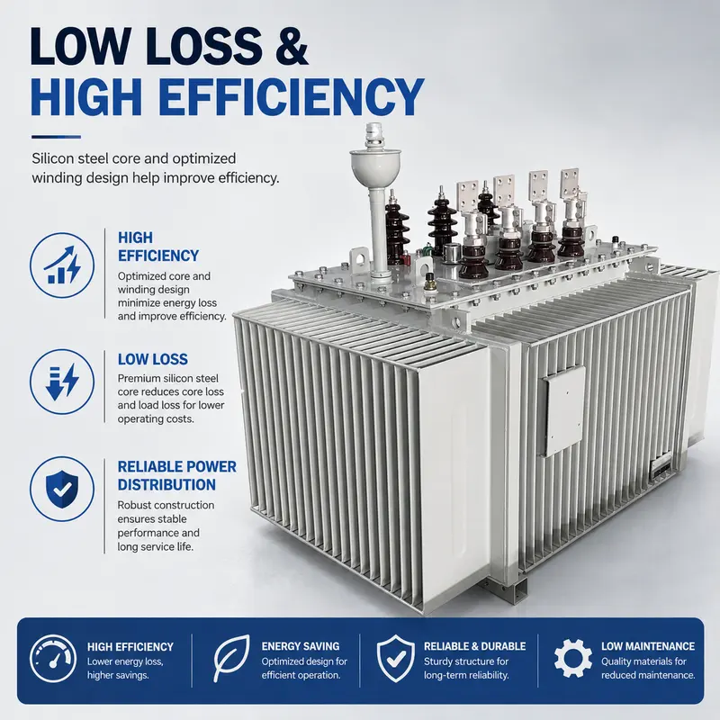11/33kV to 400/415V Outdoor Three-Phase Oil-Immersed Power Transformer (15kVA–31500kVA) — safety and protection features