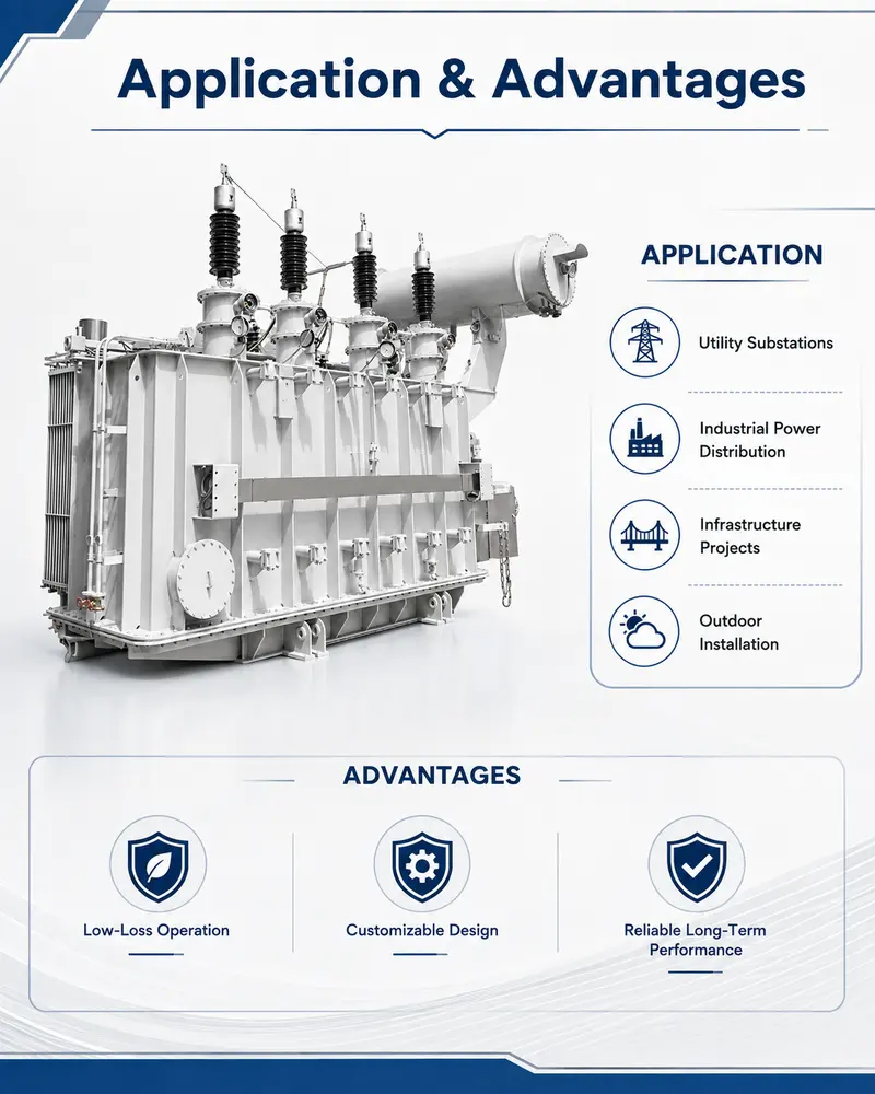 110 kV 12500 kVA Three-Phase Dual-Winding Oil-Immersed Power Transformer — customisation options