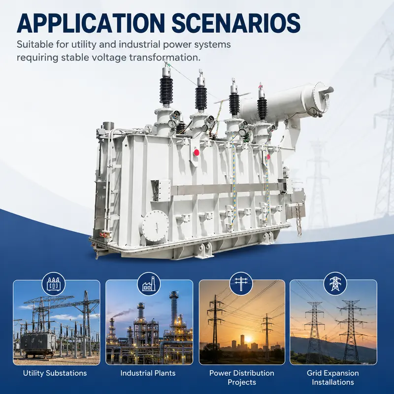 110kV 20MVA Three-Phase Oil-Immersed Power Transformer (110kV / 35kV, Dyn11) — typical application
