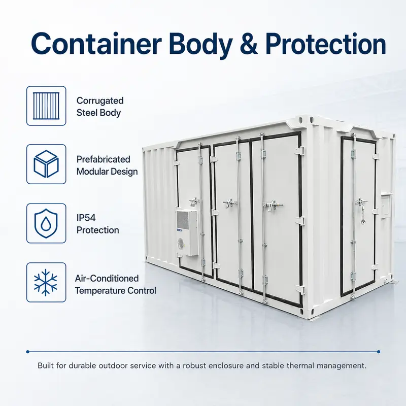 12–36 kV Prefabricated Container Distribution Substation — construction and materials detail