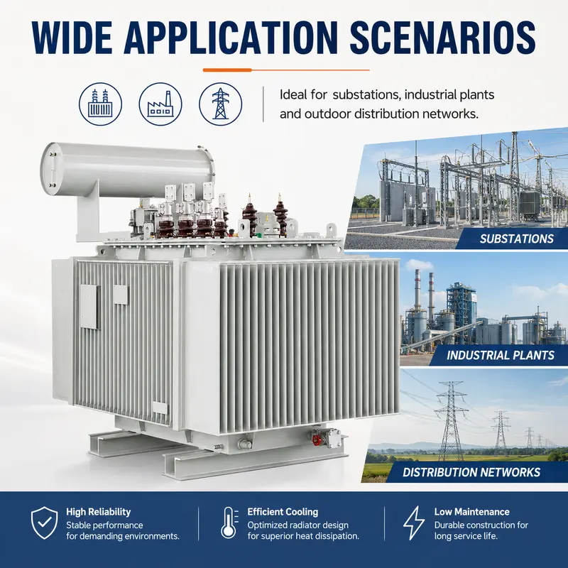 1500–2500kVA 6kV–35kV Variable Three-Phase Oil-Immersed Power Transformer — typical application