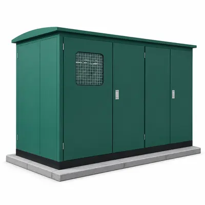 1500 kVA 33 kV Compact European Box-type Substation — product photo on white background