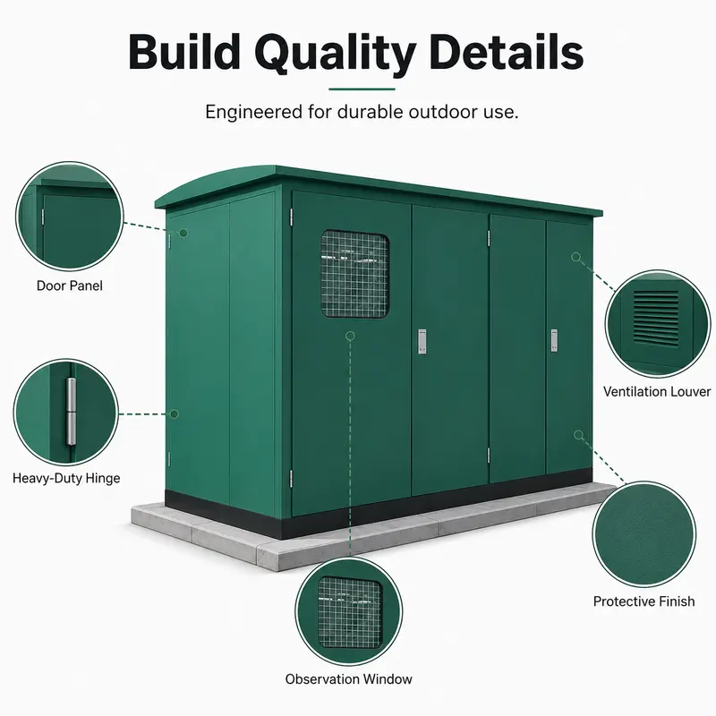 1500 kVA 33 kV Compact European Box-type Substation — workmanship detail