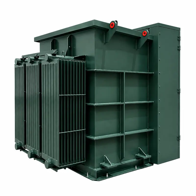 1500kVA Three-Phase Pad-Mounted Transformer (13.8kV to 400/230V, Loop Feed) — product photo on white background