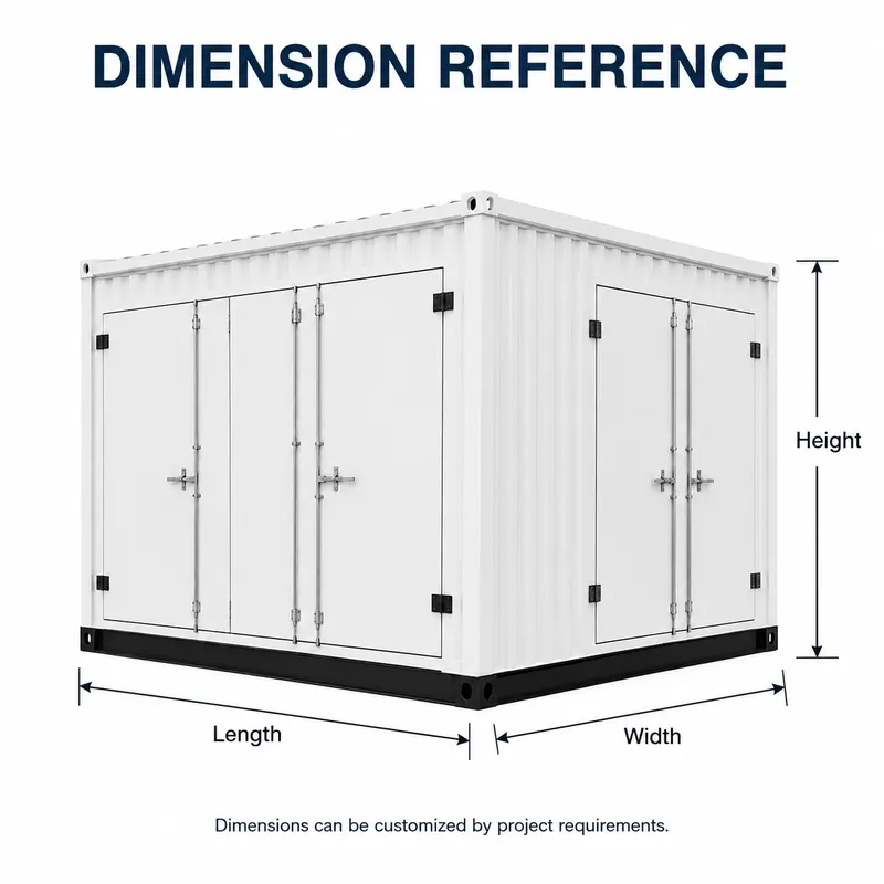 1600 kVA 10/0.4 kV Prefabricated Container Box Substation — dimensions and layout