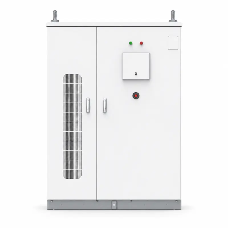 210kWh Integrated Liquid-Cooled Energy Storage System — Lithium-Ion Battery Cabinet — product photo on white background