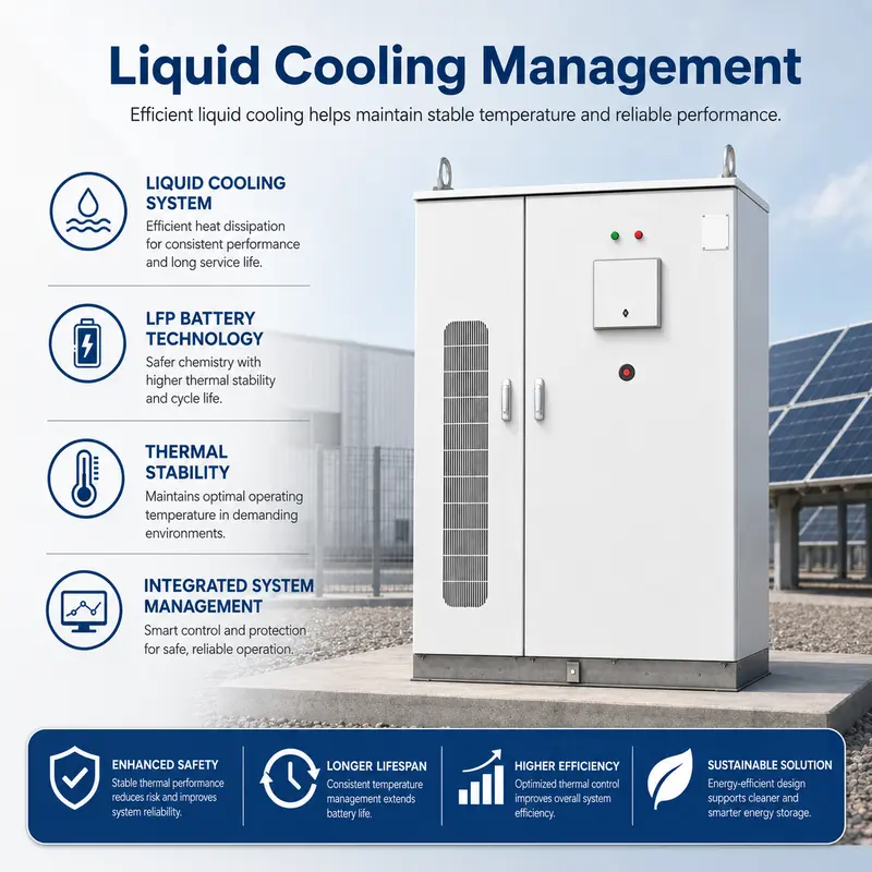 30–240kW Liquid-Cooled Integrated Solar & Industrial Energy Storage Cabinet — construction and materials detail