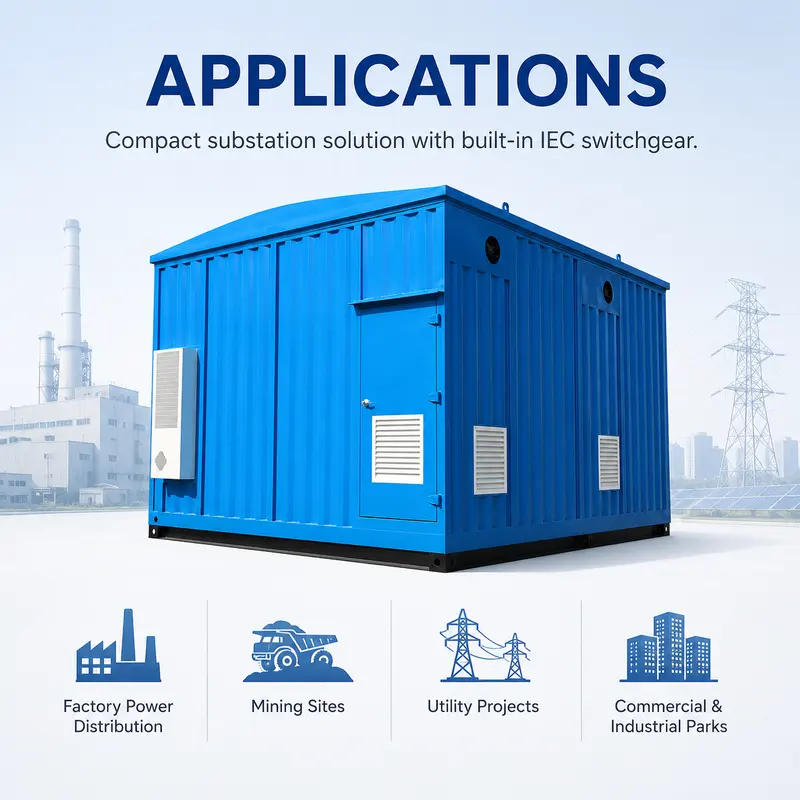 33 kV Containerized Substation with IEC Switchgear — typical application