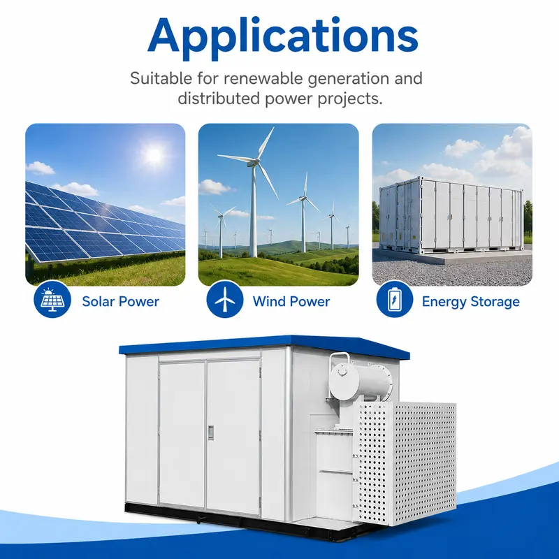 35/10 kV New-Energy Prefabricated European Box Substation — typical application