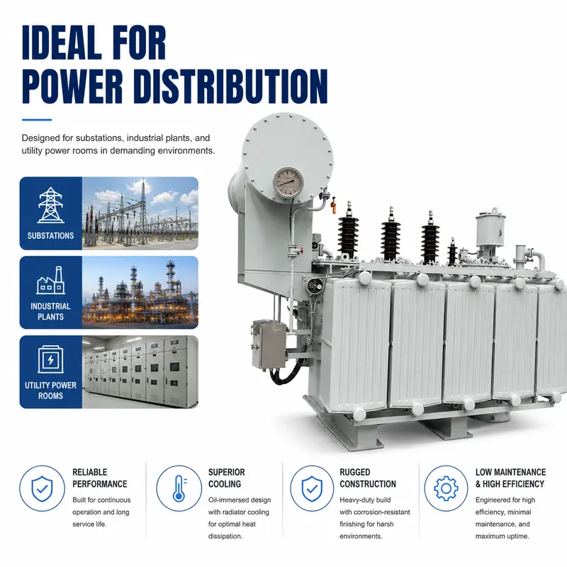 4000kVA 35/10.5kV Three-Phase Oil-Immersed Power Transformer — typical application