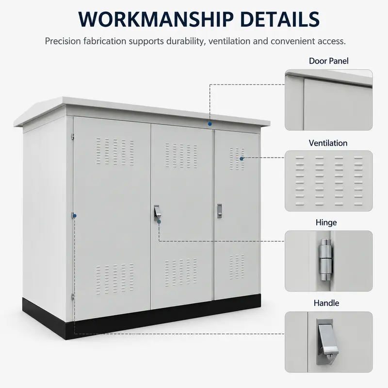 50–3150 kVA Three-Phase Power Box / Container Substation — workmanship detail