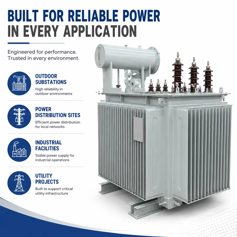 500kVA & 1000kVA MV/HV Three-Phase Oil-Immersed Distribution Transformer (6kV–35kV) — typical application