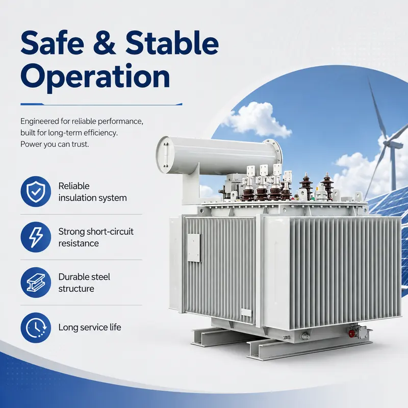 800/1600kVA 11kV/440V Three-Phase Oil-Immersed Step-Down Transformer — typical application