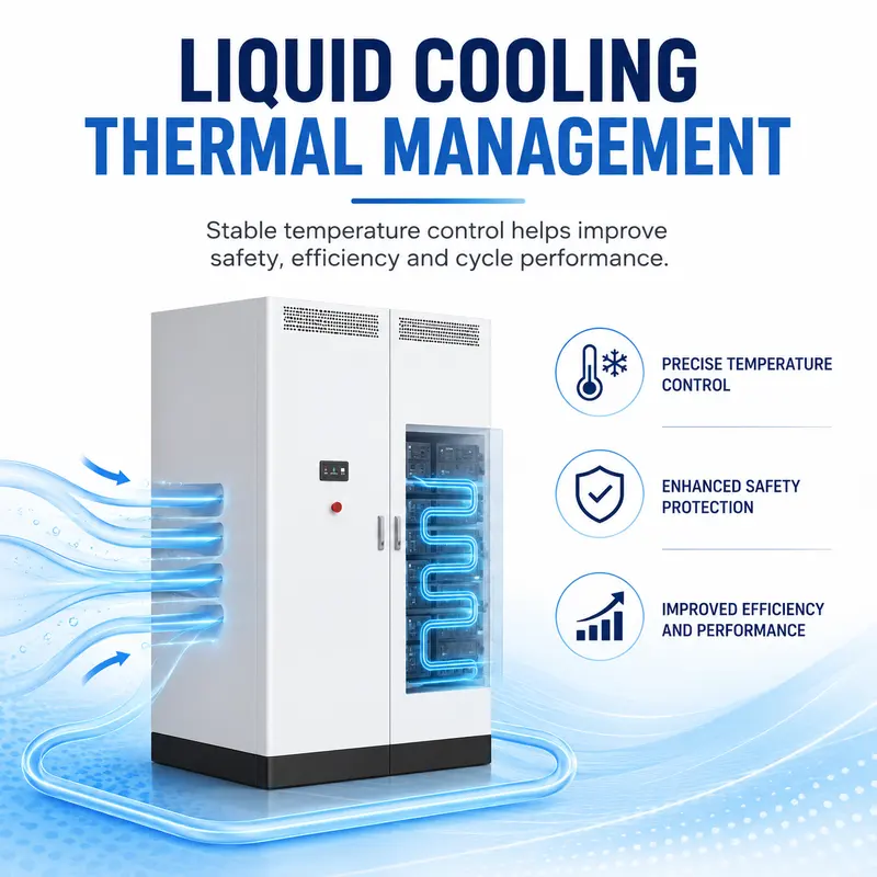90kW / 266kWh Outdoor All-in-One Liquid-Cooled Energy Storage Cabinet — construction and materials detail