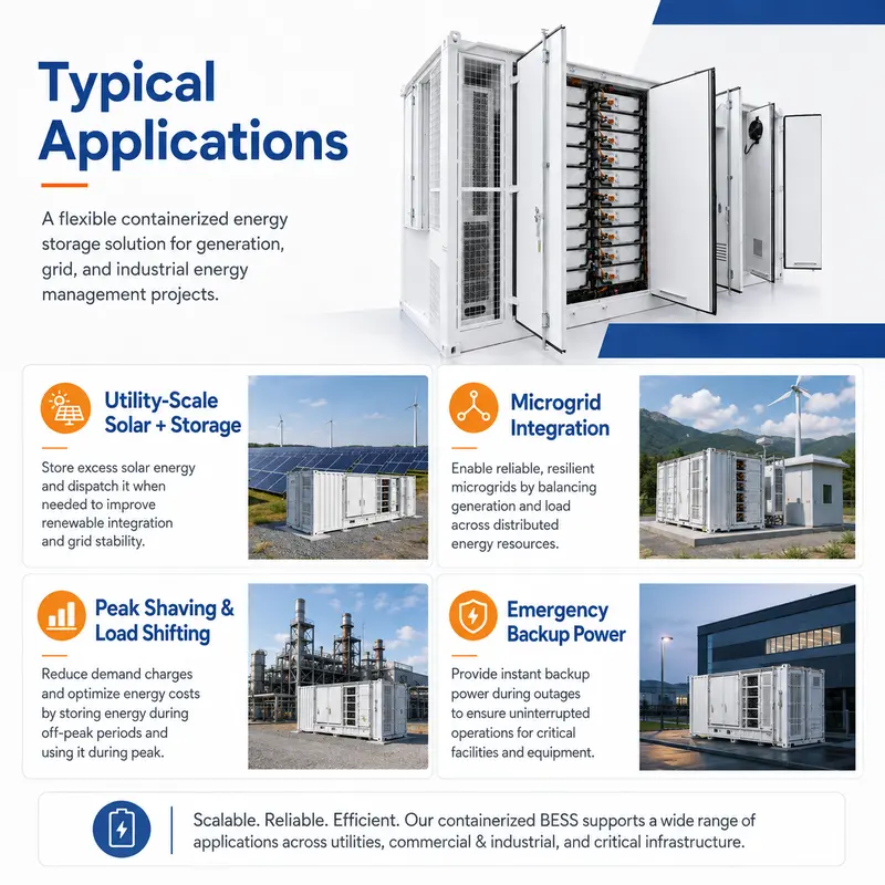 Battery-BMS-PCS Integrated LiFePO4 ESS, 500kWh–5MWh (Liquid-Cooled, IP67) — workmanship detail