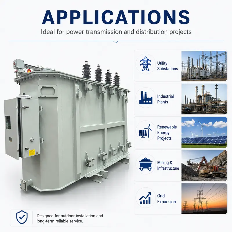 Energy-Saving 25 / 30 MVA Oil-Immersed Power Transformer 66–110 kV — workmanship detail