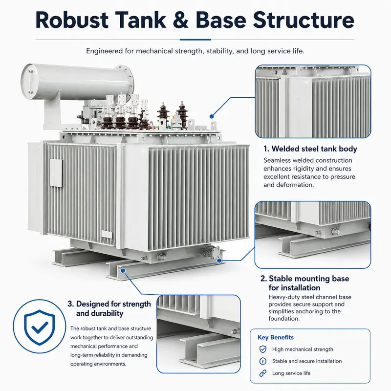 High-Efficiency 33kV 2500kVA Energy-Saving Oil-Immersed Distribution Transformer (Copper Winding) — customisation options