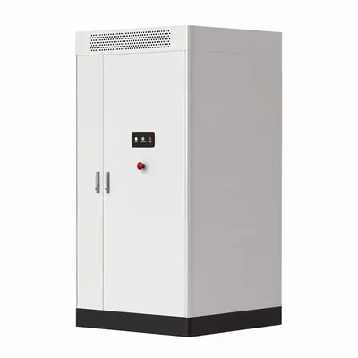 Liquid-Cooled Lithium Battery Energy Storage System — Static Diesel-Hybrid Integrated Cabinet — product photo on white background