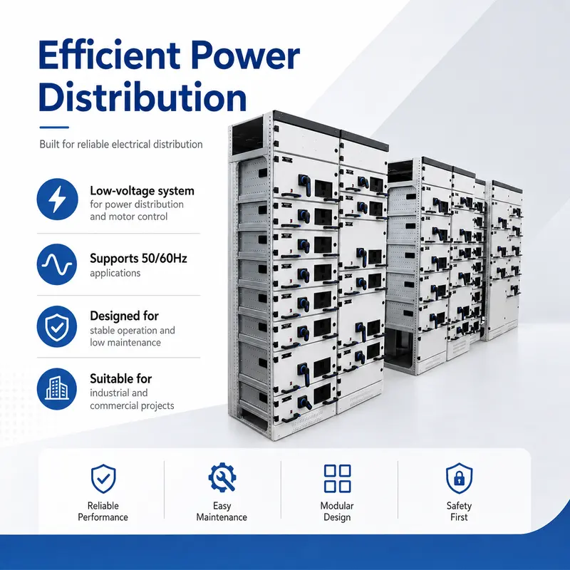 Low Voltage GCS Withdrawable Switchgear, 1kV / 630A (Indoor, IP65, Energy Saving) — safety and protection features