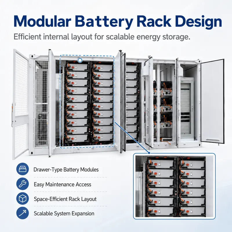 Outdoor 20ft/40ft Battery Container ESS (1–5MWh, Liquid-Cooled, IP67) — construction and materials detail