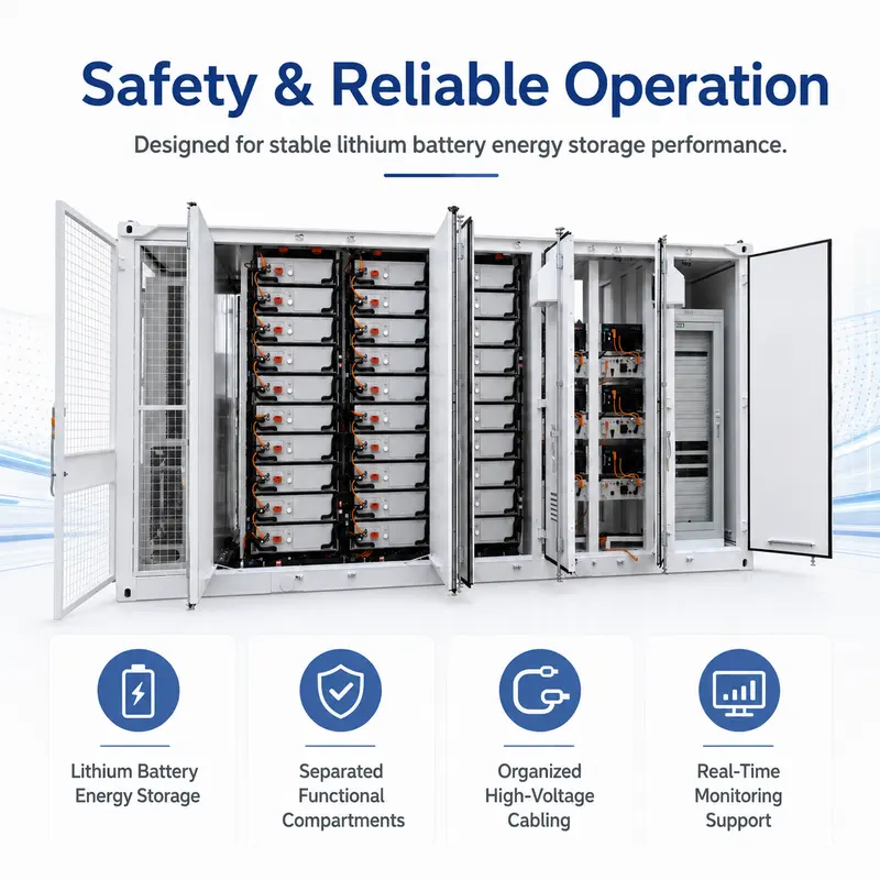 Outdoor 20ft/40ft Battery Container ESS (1–5MWh, Liquid-Cooled, IP67) — typical application