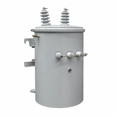 Single-Phase 25kVA & 50kVA Pole-Mounted Distribution Transformer — product photo on white background