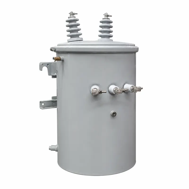 Single-Phase 25kVA & 50kVA Pole-Mounted Distribution Transformer — product photo on white background