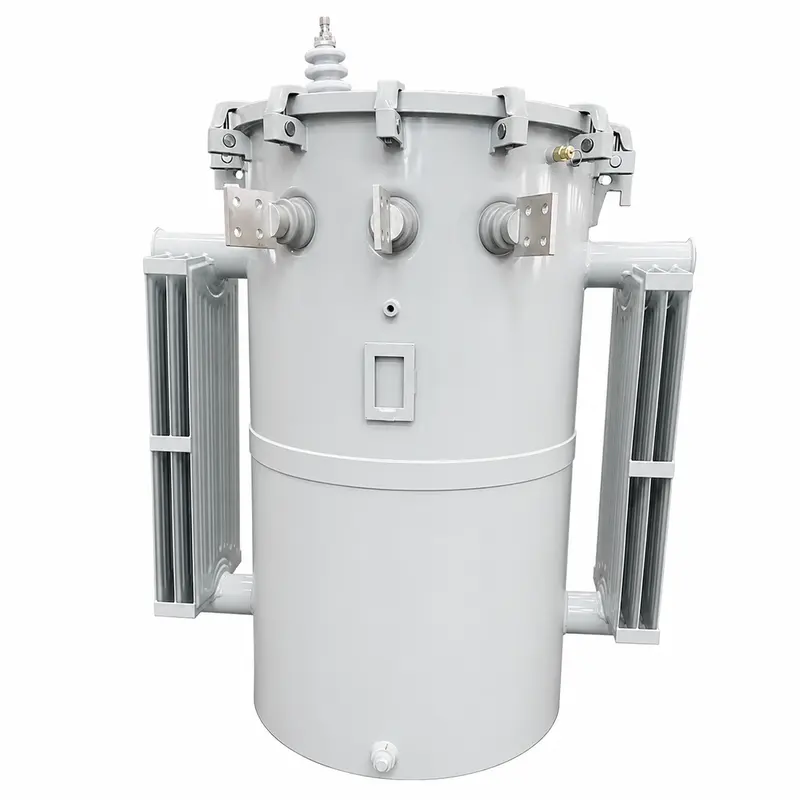 Single-Phase 50 kVA & 75 kVA Pole-Mounted Distribution Transformer (13.2 kV) — product photo on white background