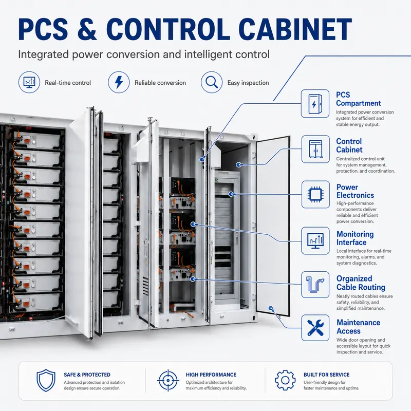 Solar Battery Containerized ESS, 1000kWh, On/Off-Grid (Liquid-Cooled, IP67) — workmanship detail
