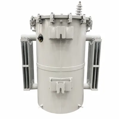 UL-Certified Single-Phase Pole-Mounted Transformer 25 / 50 / 75 kVA (13.8 kV) — product photo on white background