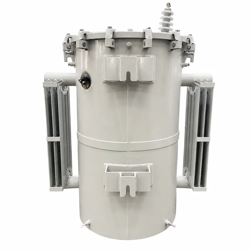 UL-Certified Single-Phase Pole-Mounted Transformer 25 / 50 / 75 kVA (13.8 kV) — product photo on white background